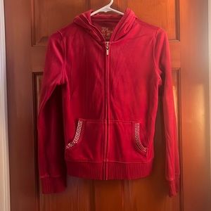 VICTORIA’S SECRET discontinued brand “Plush & Lush” ~ Velour Red Sweater
